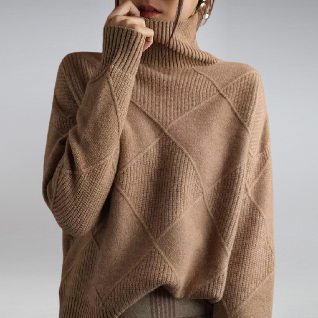 Hochwertiger Kaschmir – Damen Rollkragenpullover – Elegant & Komfortabel