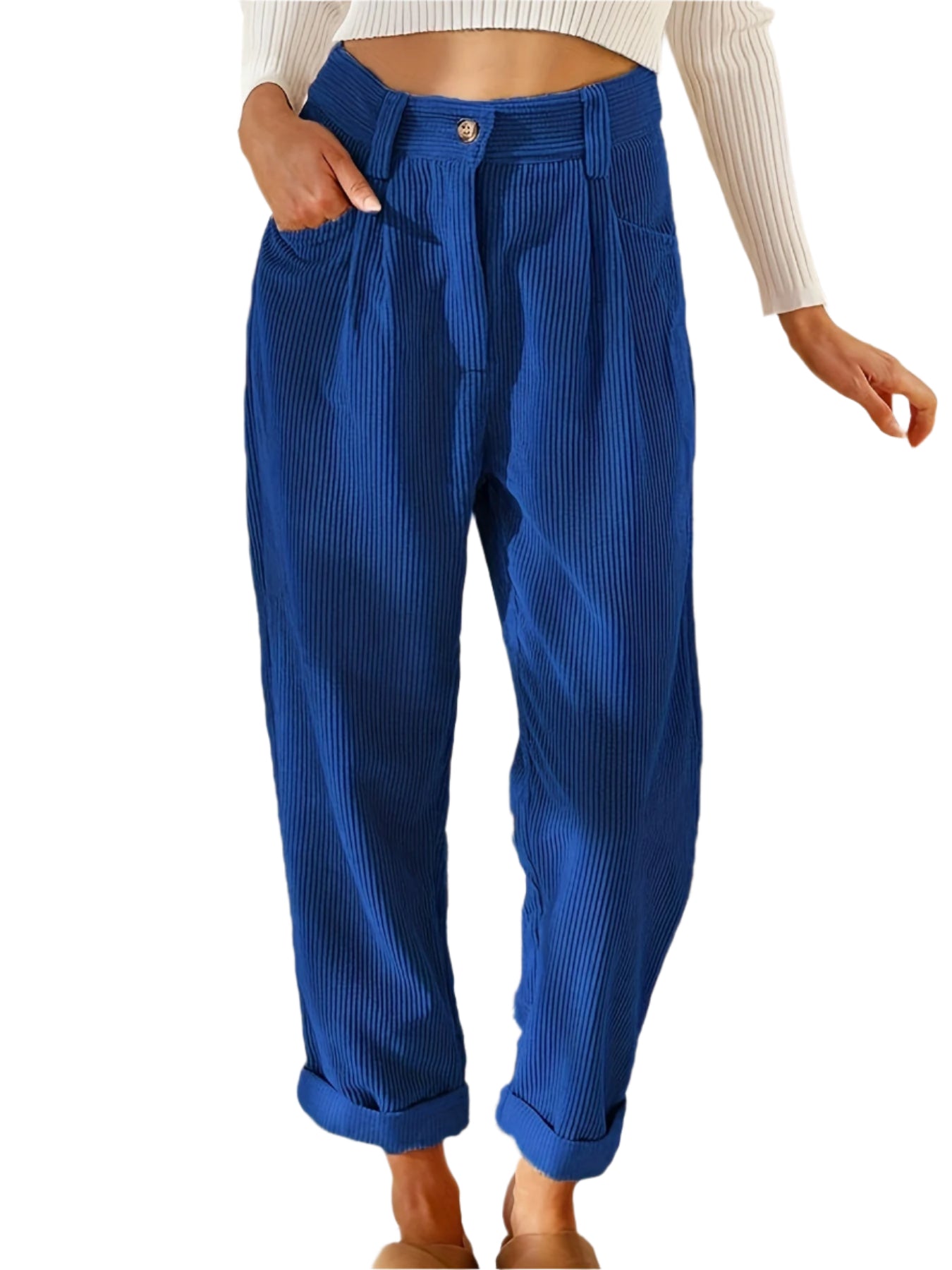 Hohe Taille – Damenhose – Bequem & Vielseitig Elegant 4