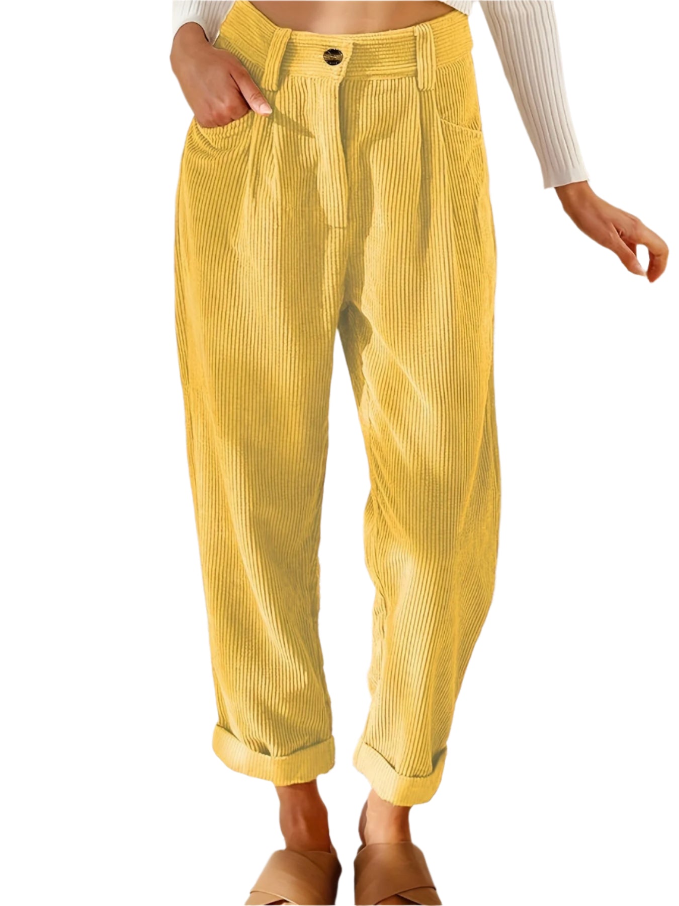 Hohe Taille – Damenhose – Bequem & Vielseitig Elegant 8