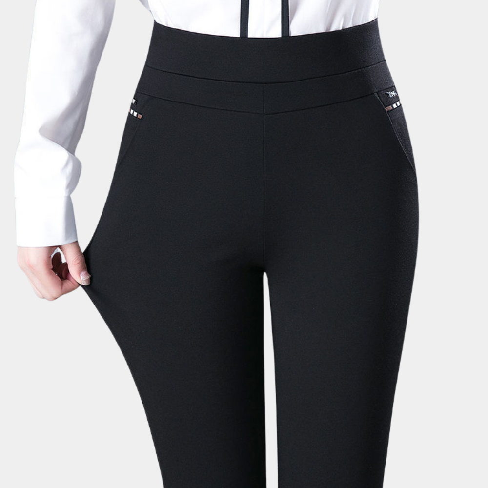 Hohe Taille Stretchhose für Damen – Stilvoll & Bequem