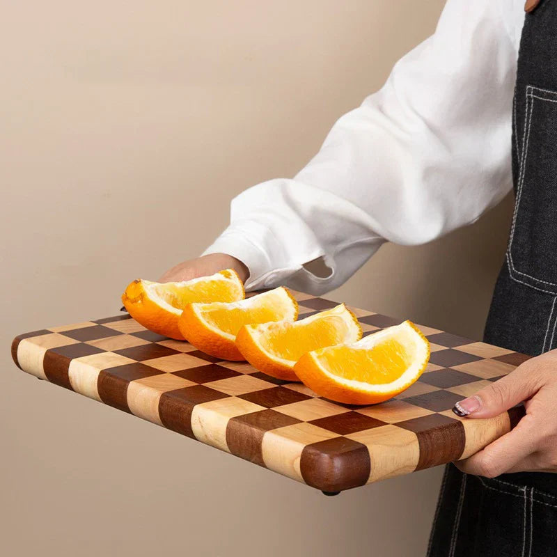 HolzArt – Premium Schneidebrett mit Schachbrett-Design