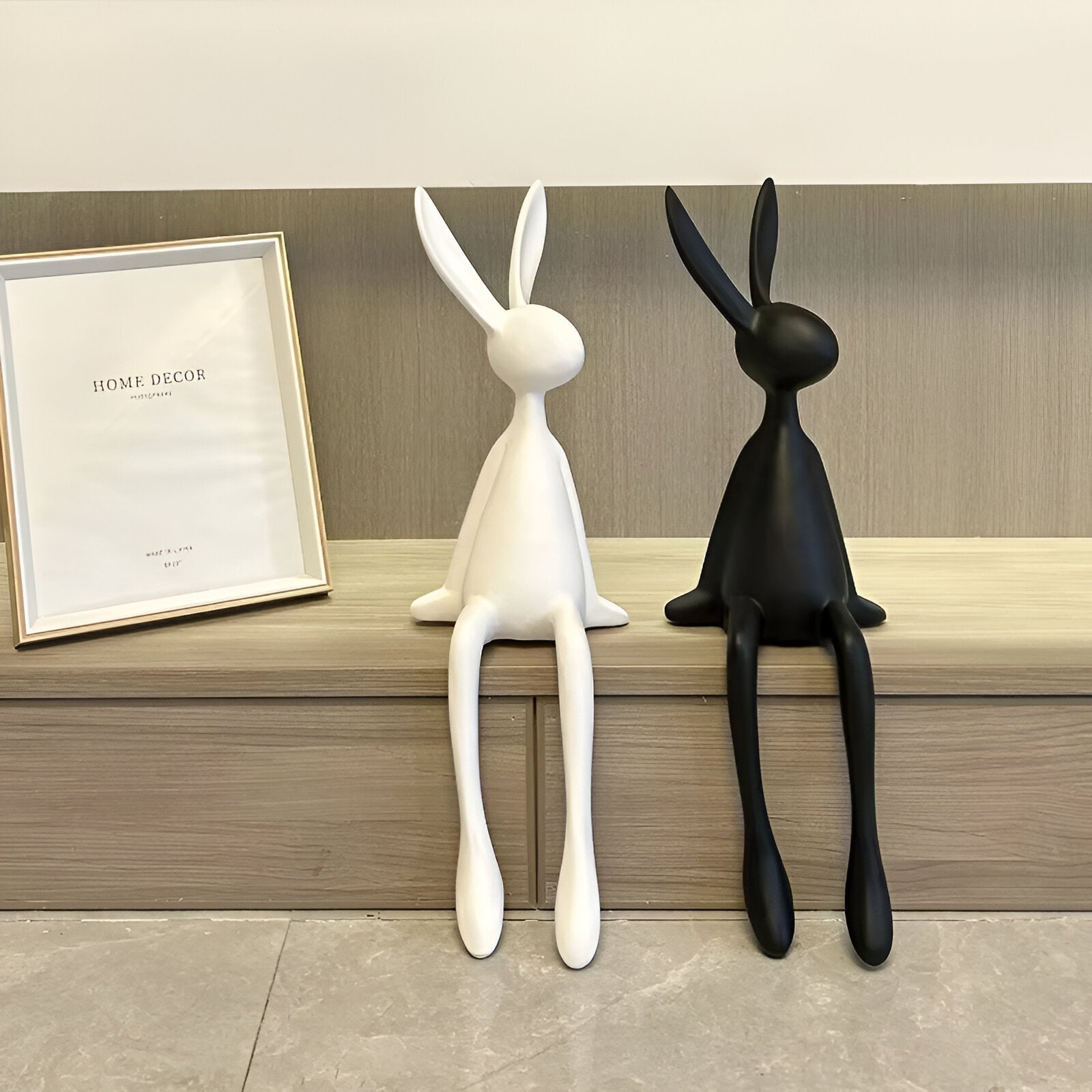 Hoparo – Moderner Osterhase aus Harz (Minimalistisches Deko-Highlight in 3 Farben)