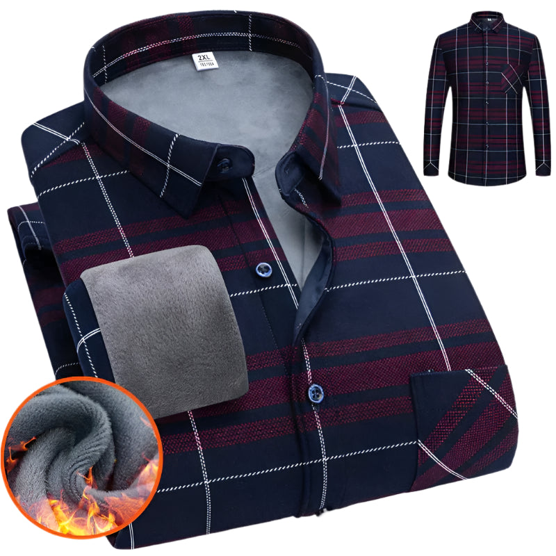 Jack – Herrenhemd Langarm – Gefüttertes Flanell für Wärme & Stil