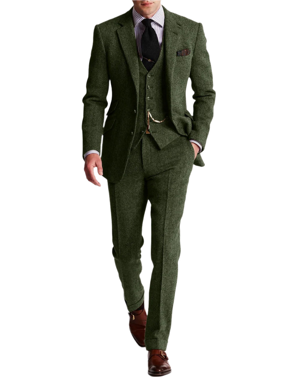 Jacob – Dreiteiliger Tweed-Smoking-Anzug – Klassisch & Elegant für Herren 1
