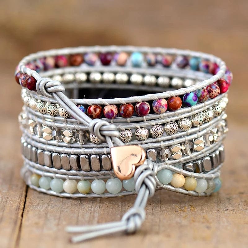 Jaspis Armband für Apple Watch – Handgefertigt & Stilvoll – Bequem im Boho-Stil