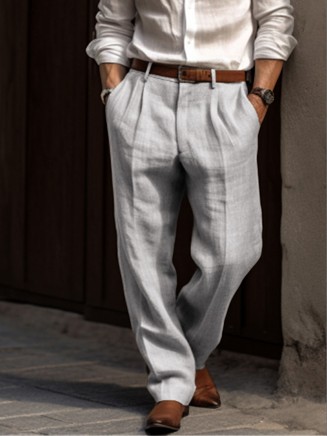 Jose – Leinenhose Herren – Komfortabel & Elegant im Plissierten Design