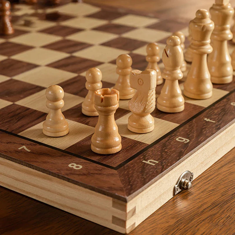 KAVON – Edles Schachspiel aus Holz, magnetisch & klappbar