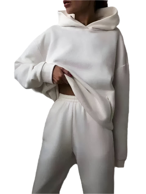 Kapuzenpulli und Jogginghosen Set – Stilvoll & Gemütlich für Wintertage