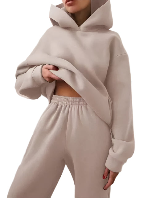 Kapuzenpulli und Jogginghosen Set – Stilvoll & Gemütlich für Wintertage
