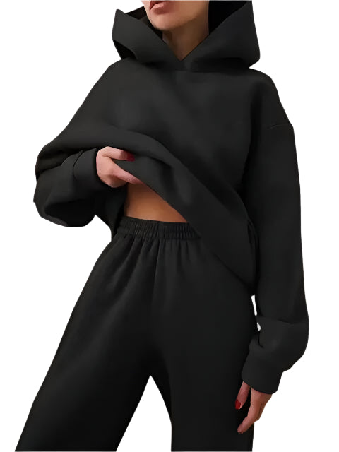 Kapuzenpulli und Jogginghosen Set – Stilvoll & Gemütlich für Wintertage