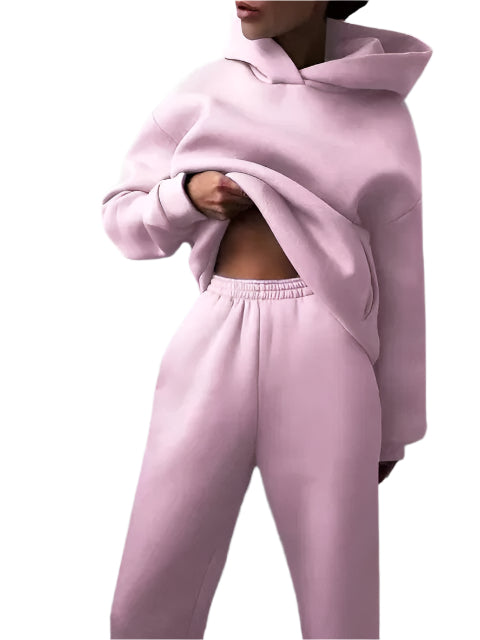 Kapuzenpulli und Jogginghosen Set – Stilvoll & Gemütlich für Wintertage