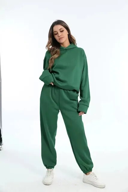Kapuzenpulli und Jogginghosen Set – Stilvoll & Gemütlich für Wintertage
