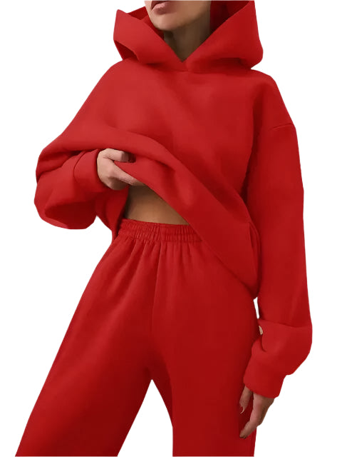Kapuzenpulli und Jogginghosen Set – Stilvoll & Gemütlich für Wintertage