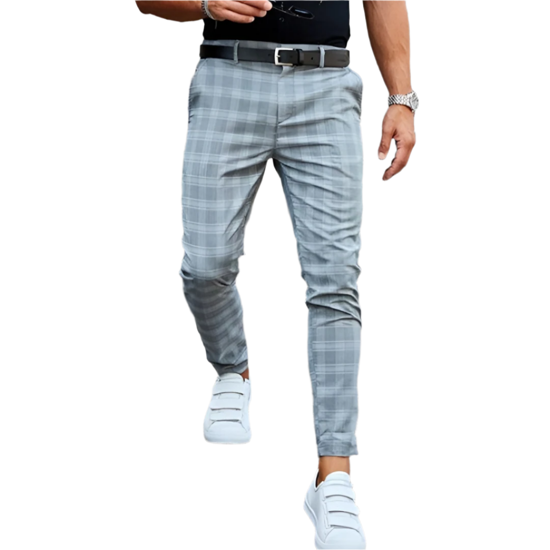 Karomuster – Herren Chino Hose – Slim Fit & Vielseitig Elegant 3