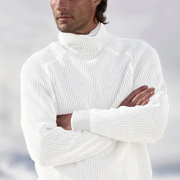Kaschmir Rollkragenpullover für Herren – Weich & Elegant in Schwarz