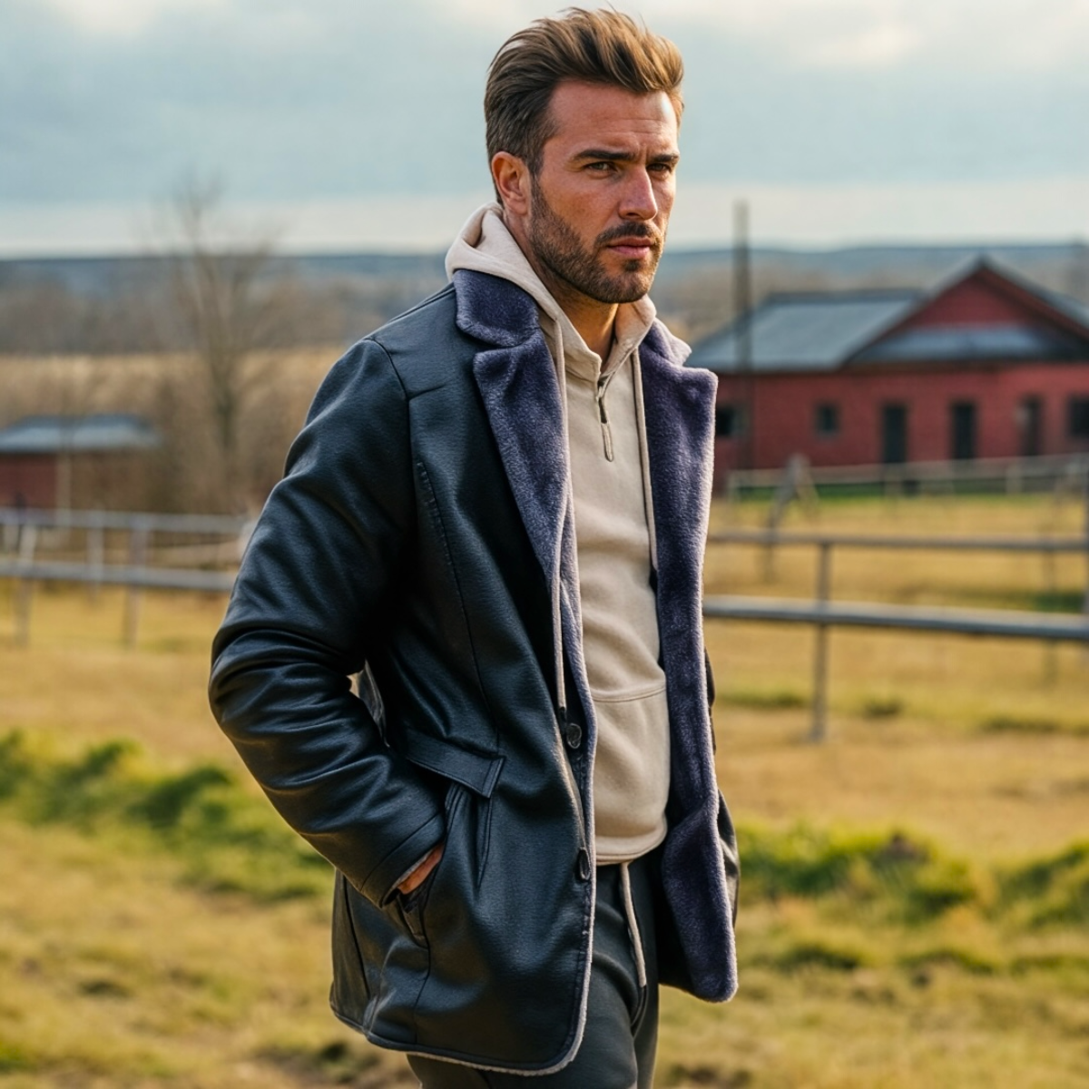Klassische Herren Lederjacke – Zeitloses Design & Hoher Tragekomfort