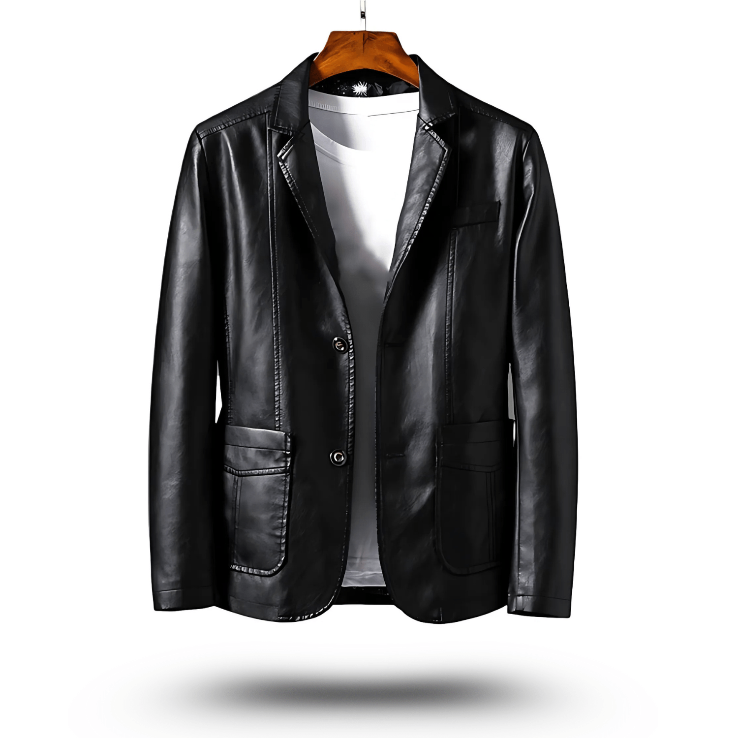 Klassische Lederjacke – Figurbetonter Schnitt – Zeitlos & Vielseitig 0