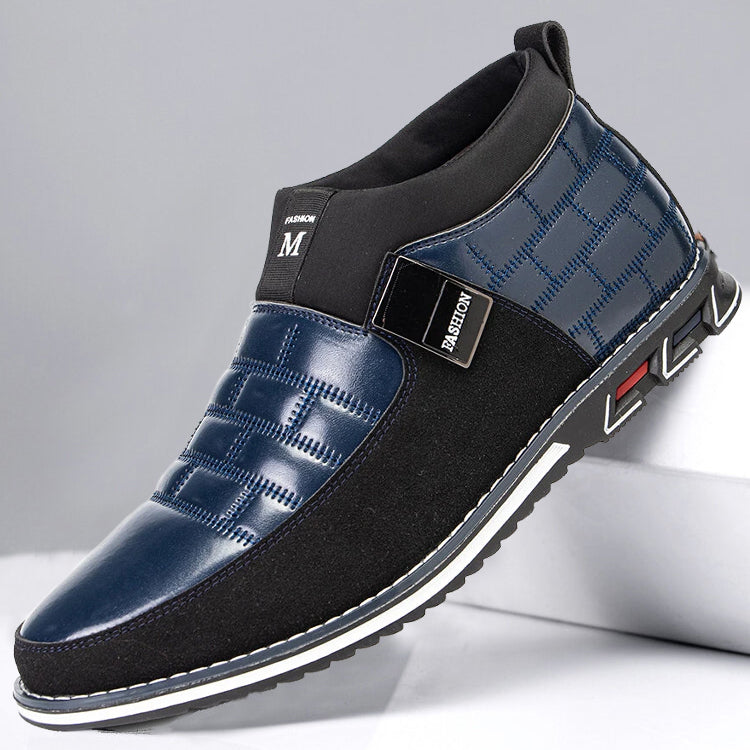 Klassische schwarze Stiefeletten für Herren – Bequemer Slip-On-Stil