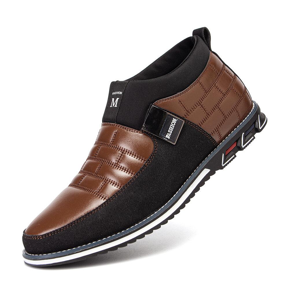 Klassische schwarze Stiefeletten für Herren – Bequemer Slip-On-Stil