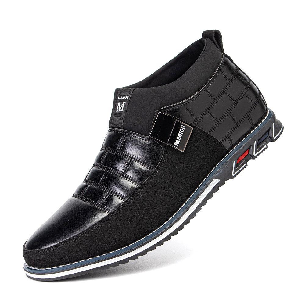 Klassische schwarze Stiefeletten für Herren – Bequemer Slip-On-Stil