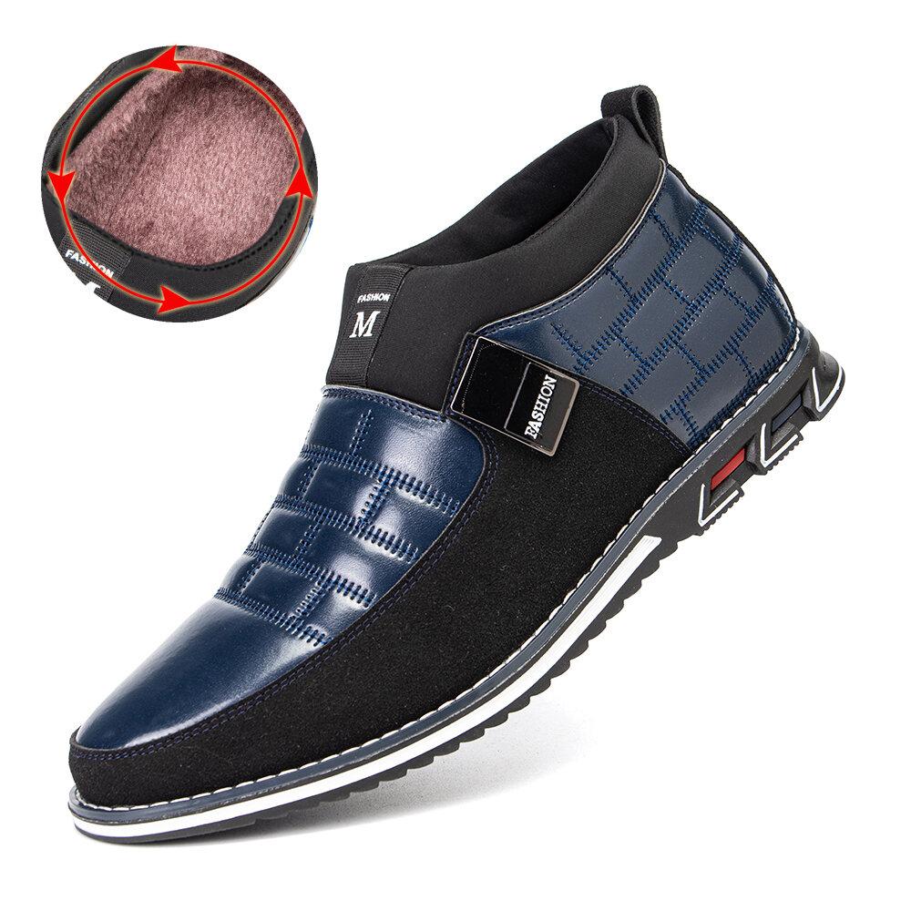 Klassische schwarze Stiefeletten für Herren – Bequemer Slip-On-Stil