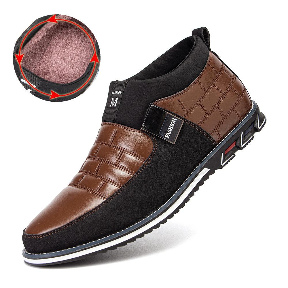 Klassische schwarze Stiefeletten für Herren – Bequemer Slip-On-Stil