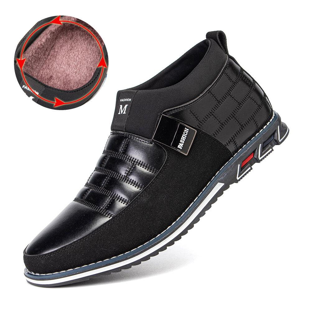 Klassische schwarze Stiefeletten für Herren – Bequemer Slip-On-Stil