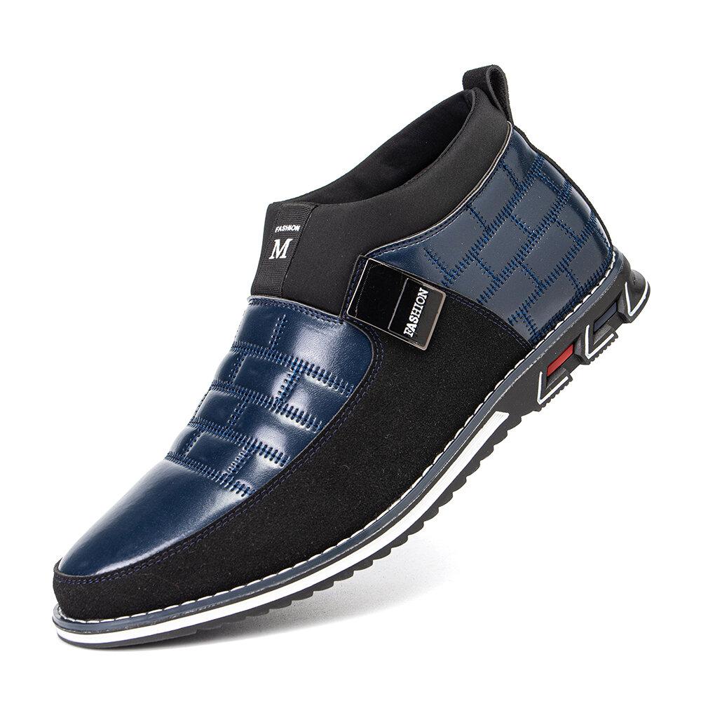 Klassische schwarze Stiefeletten für Herren – Bequemer Slip-On-Stil