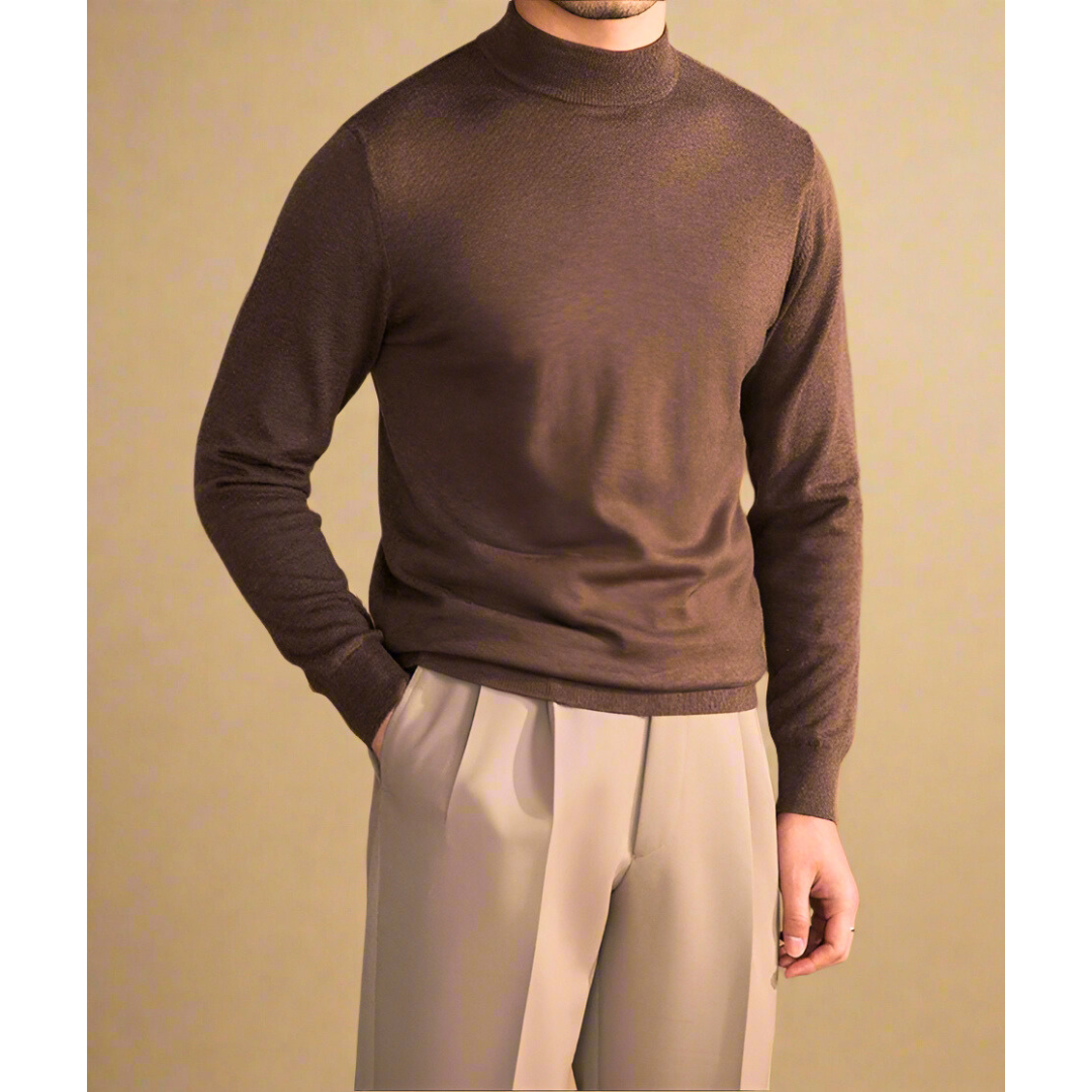 Klassischer Herren Rollkragenpullover – Hochwertige Wolle für Eleganz & Komfort