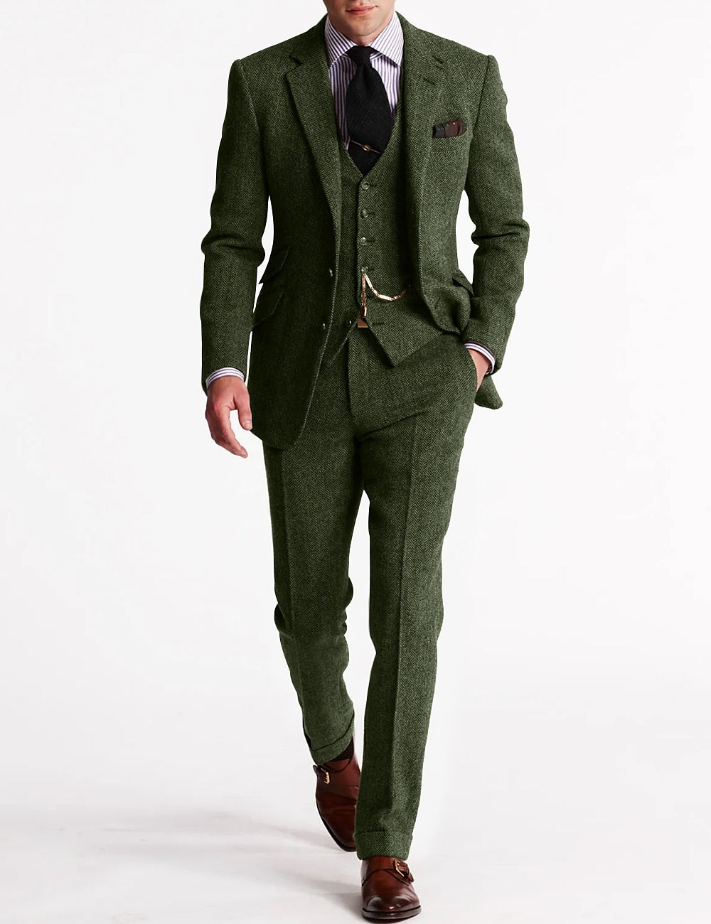 Klassischer Tweed-Smokinganzug für Herren – Zeitlose Eleganz & Perfekte Passform