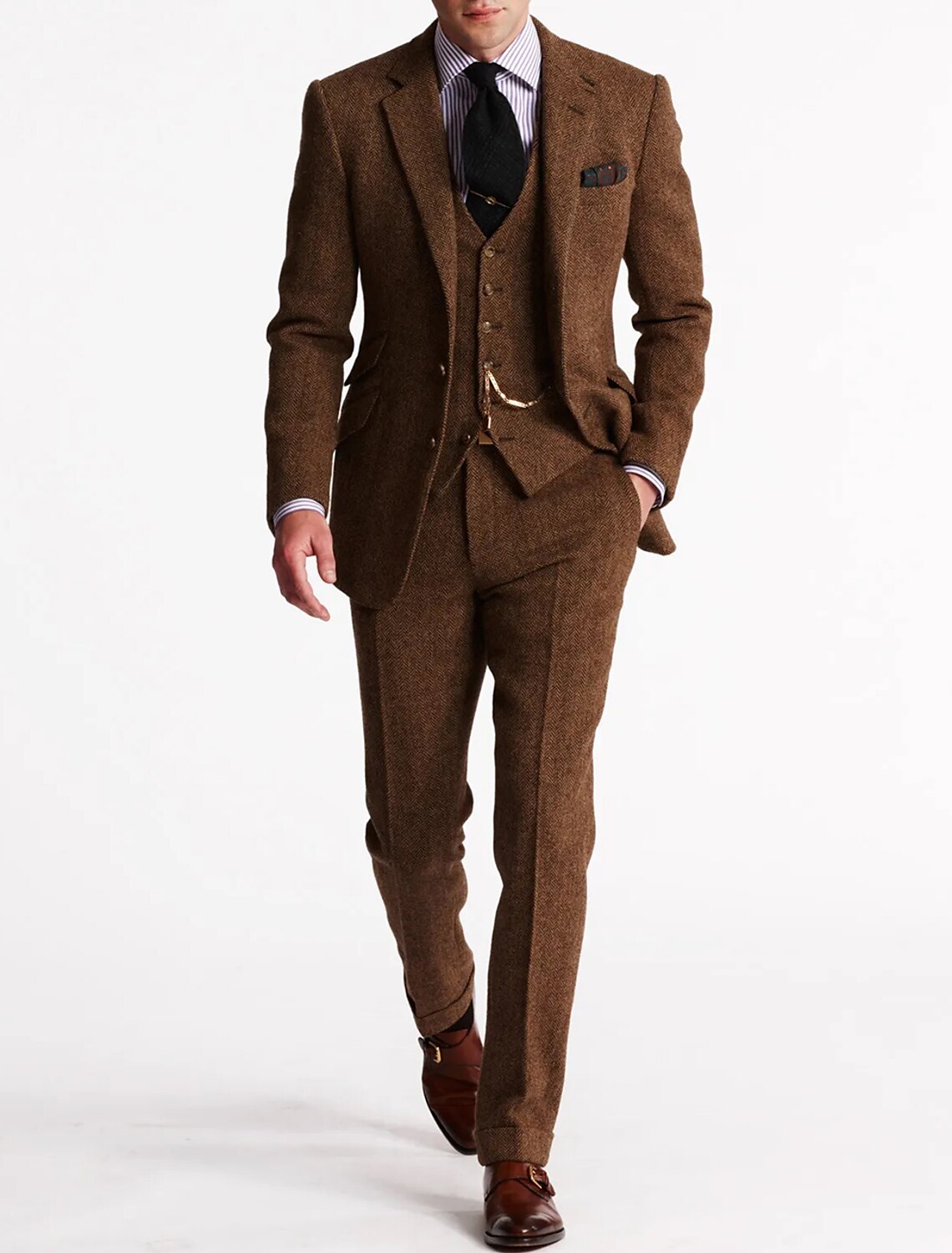 Klassischer Tweed-Smokinganzug für Herren – Zeitlose Eleganz & Perfekte Passform