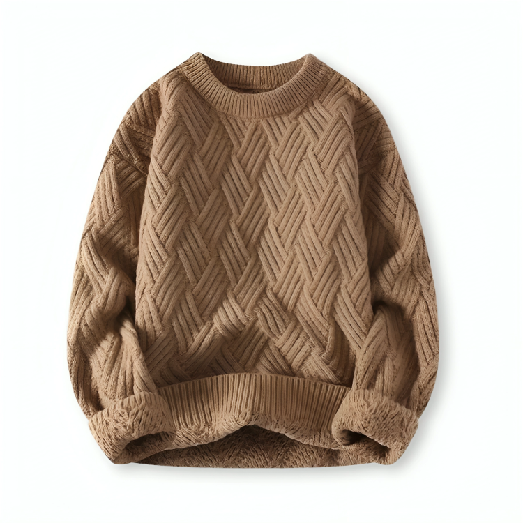Klassischer Zopfmuster-Pullover für Herren – Warm & Stilvoll