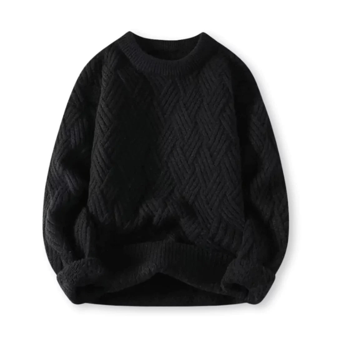 Klassischer Zopfmuster-Pullover für Herren – Warm & Stilvoll