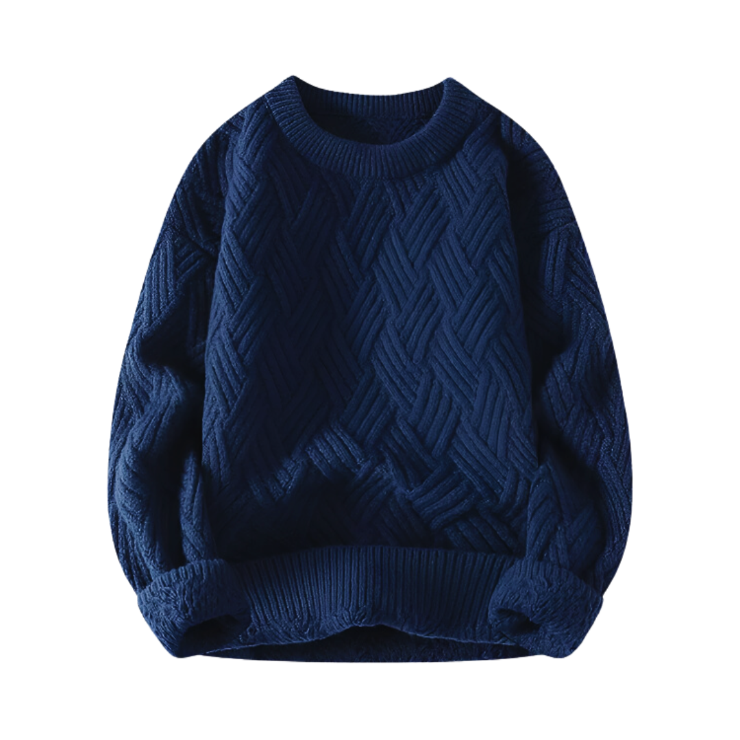 Klassischer Zopfmuster-Pullover für Herren – Warm & Stilvoll