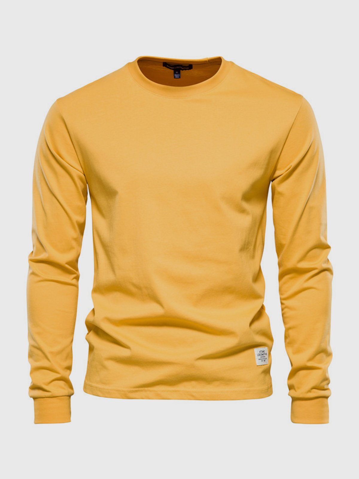 Klassisches Langarmshirt aus Baumwolle für Herren – Bequem & Vielseitig