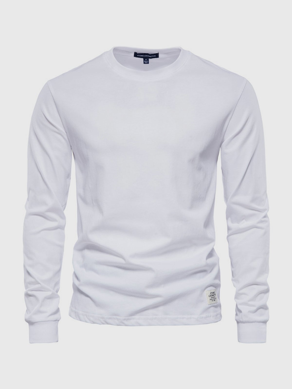 Klassisches Langarmshirt aus Baumwolle für Herren – Bequem & Vielseitig