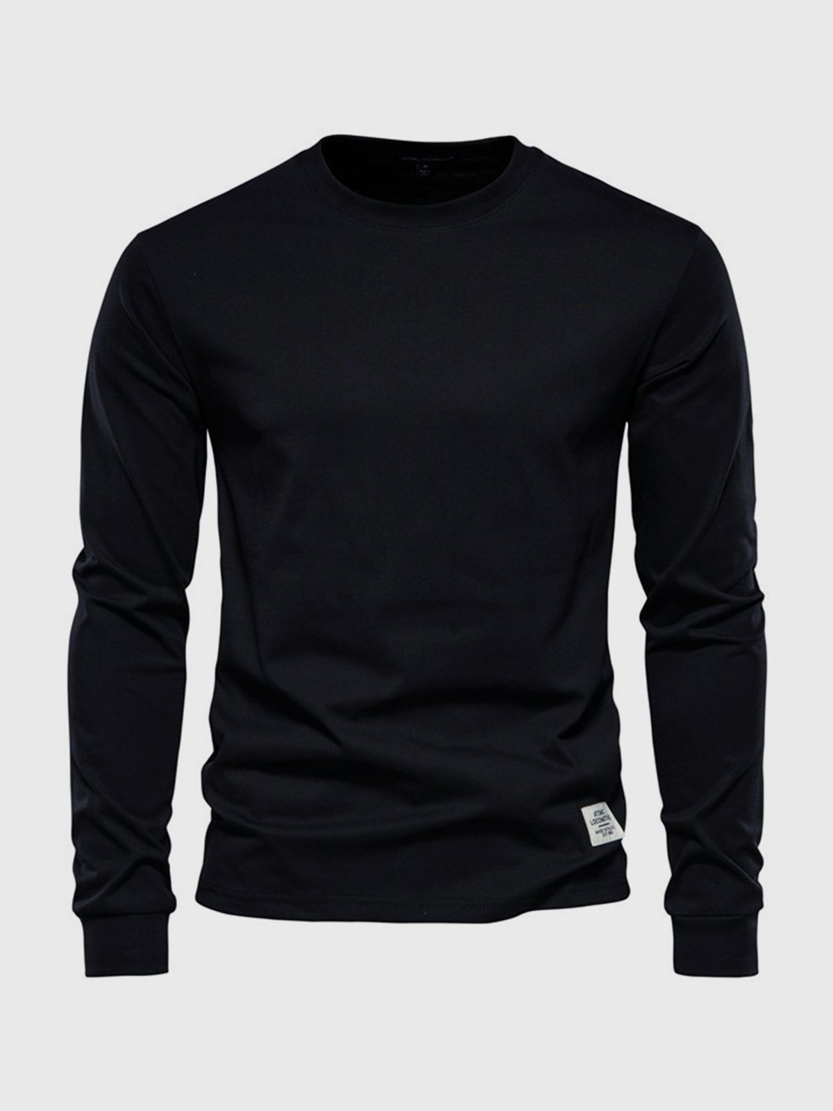 Klassisches Langarmshirt aus Baumwolle für Herren – Bequem & Vielseitig