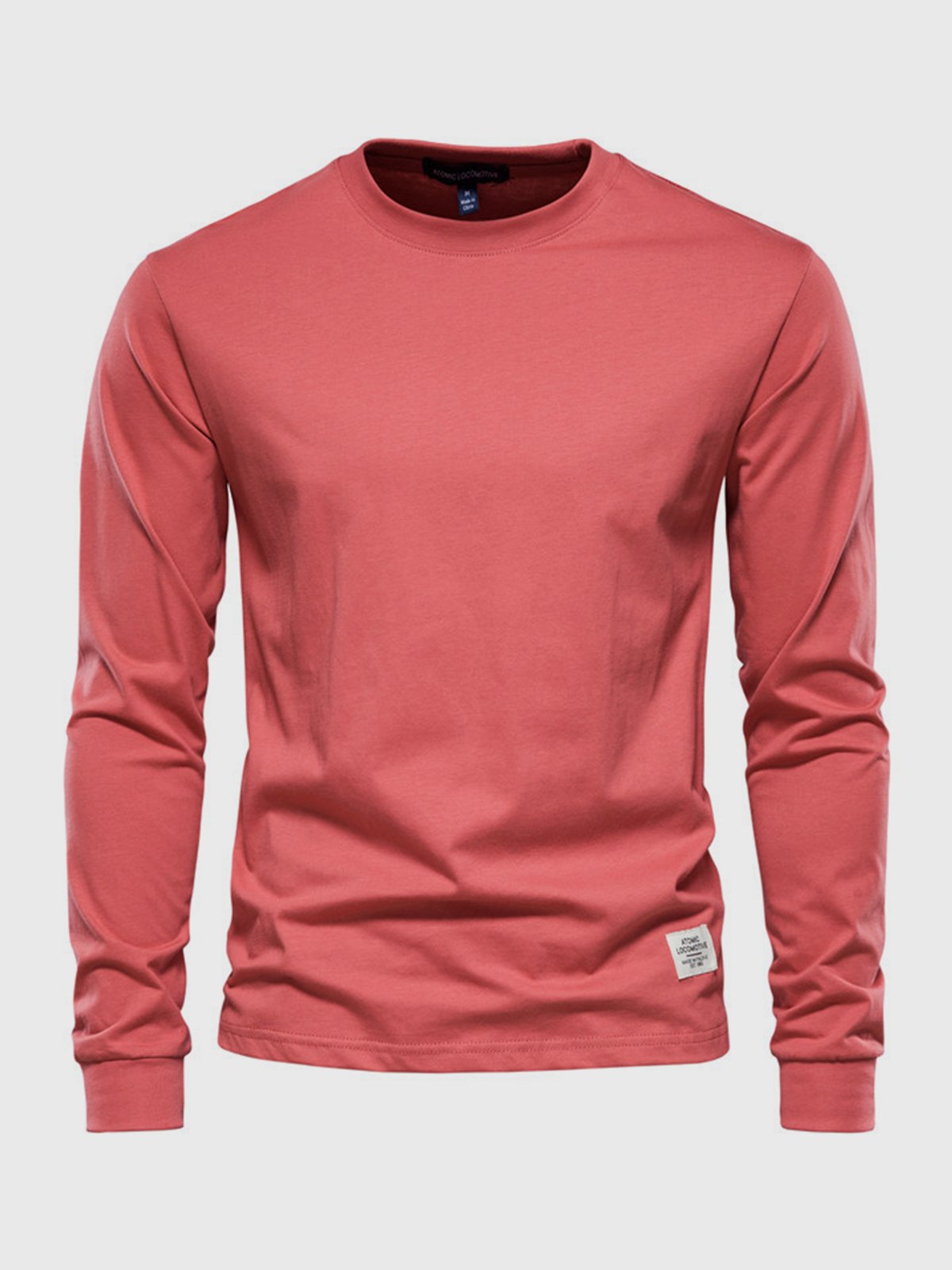 Klassisches Langarmshirt aus Baumwolle für Herren – Bequem & Vielseitig