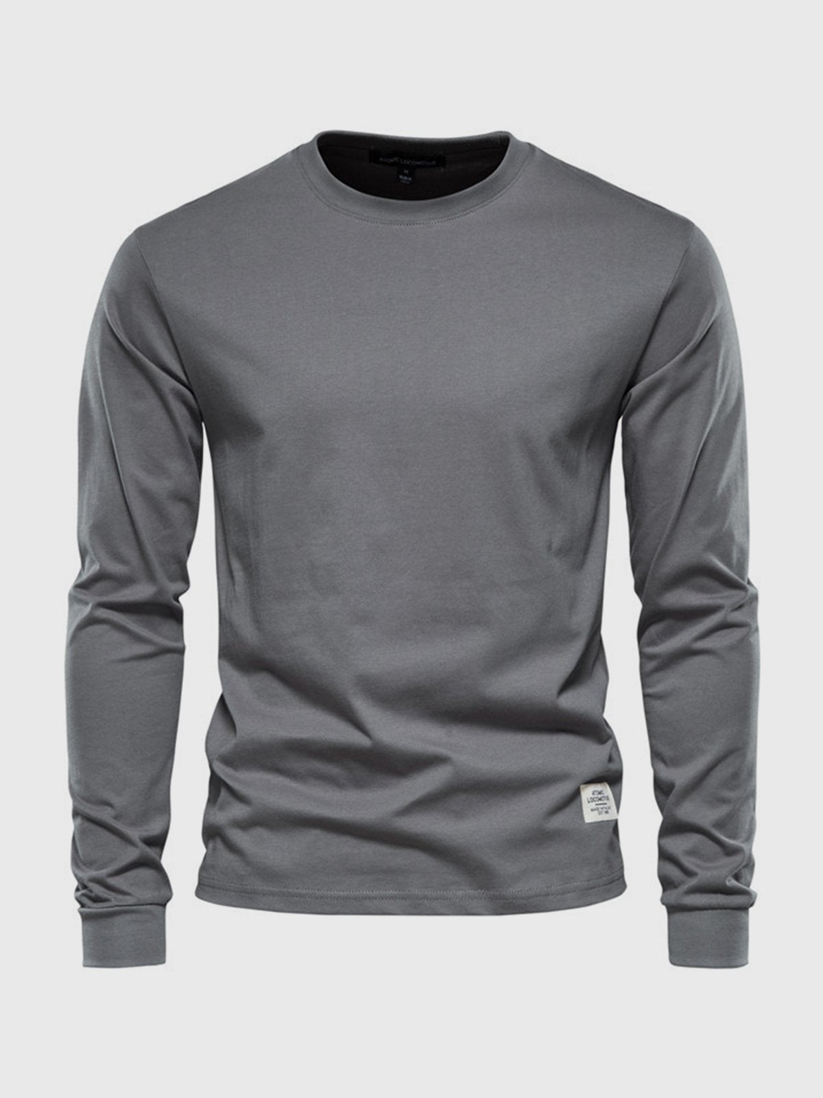 Klassisches Langarmshirt aus Baumwolle für Herren – Bequem & Vielseitig