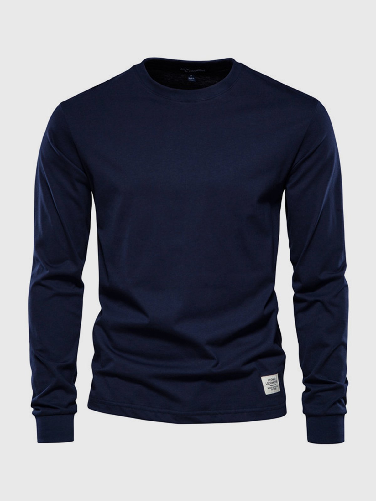 Klassisches Langarmshirt aus Baumwolle für Herren – Bequem & Vielseitig