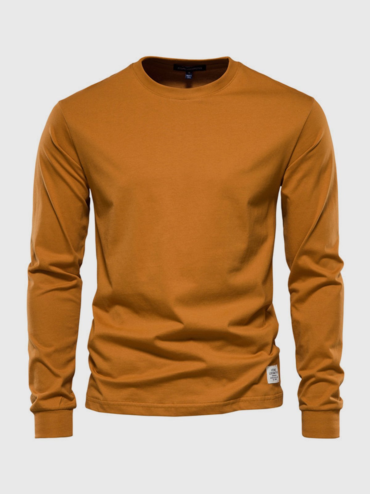 Klassisches Langarmshirt aus Baumwolle für Herren – Bequem & Vielseitig