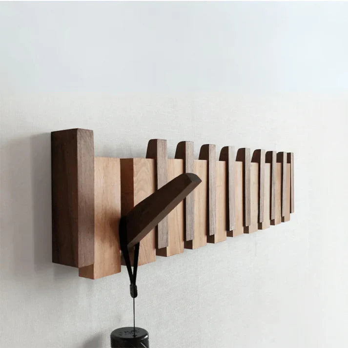 Kleiderhaken Wand – Stilvolles Holz-Design – Funktionale Aufbewahrung für Flur und Büro