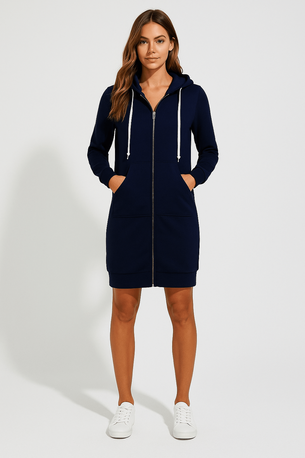 Knielanger Hoodie Damen – Bequem & Stilvoll – Ideal für Freizeitlooks 8