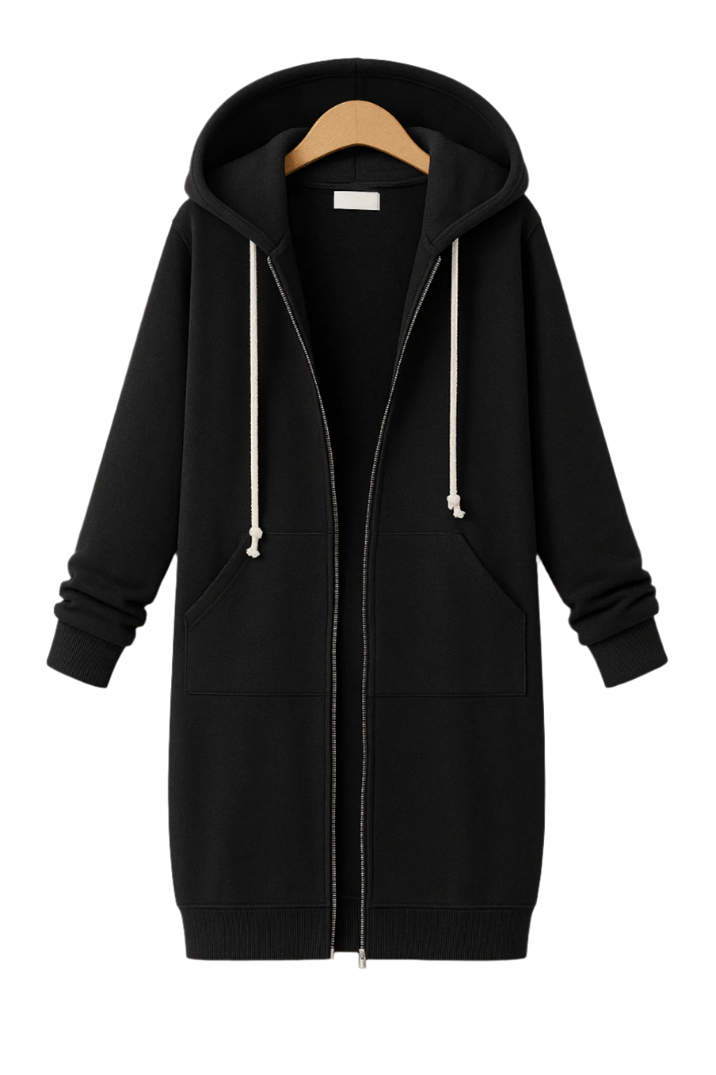 Knielanger Hoodie Damen – Bequem & Stilvoll – Ideal für Freizeitlooks 0