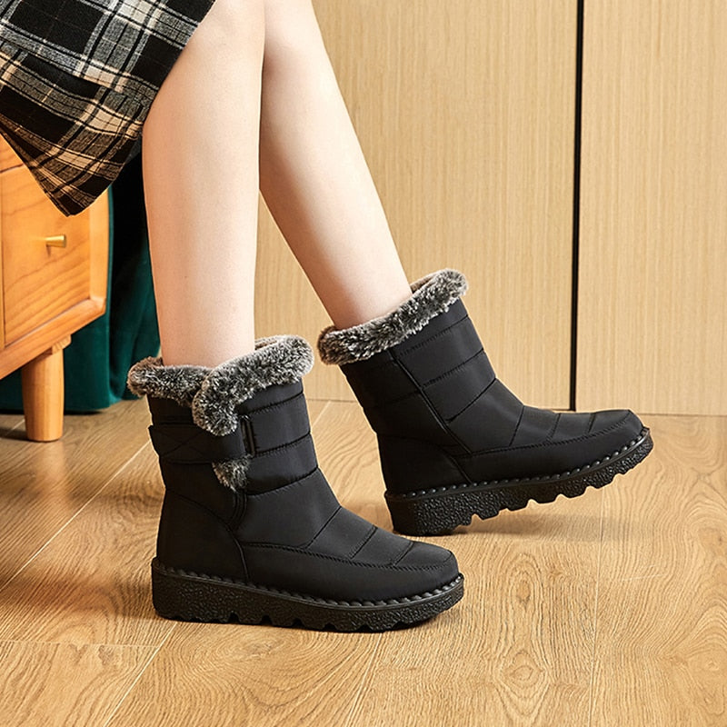 Komfortabel – Damen Winterschuhe – Atmungsaktiv & Gefüttert für Kalte Tage