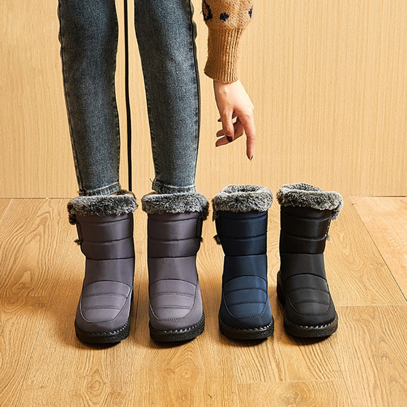 Komfortabel – Damen Winterschuhe – Atmungsaktiv & Gefüttert für Kalte Tage