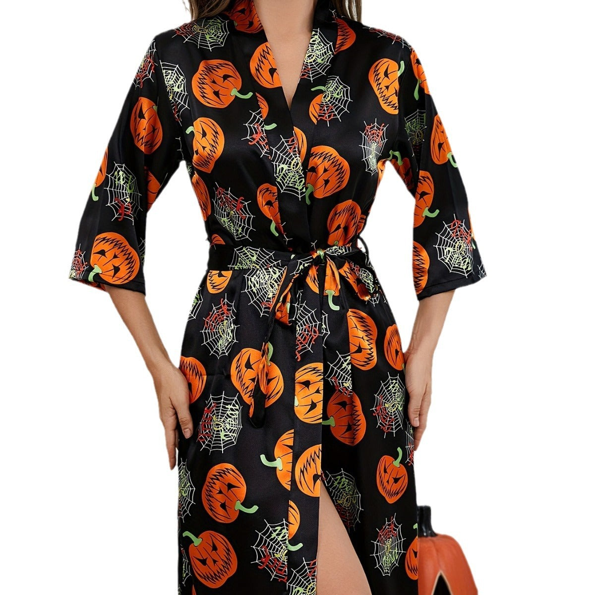 Kürbis-Robe – Verspielt & Bequem – Ideal für Halloween-Feiern 5