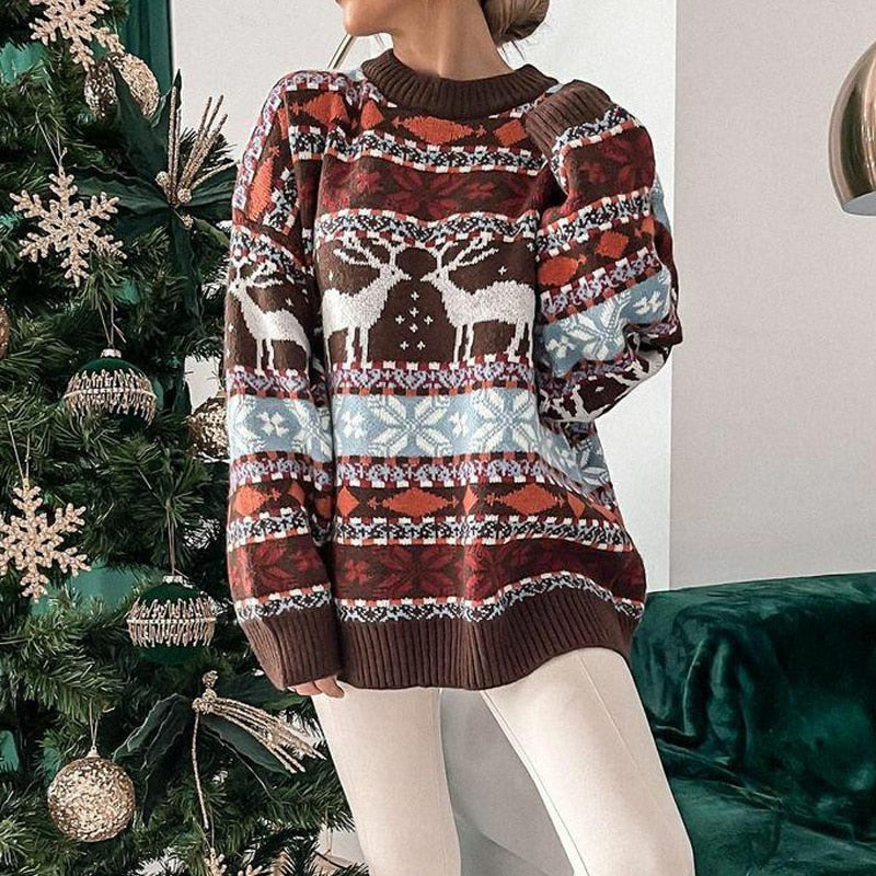 Kuscheliger Damenpullover – Warmer Weihnachtslook – Stylisch & Bequem