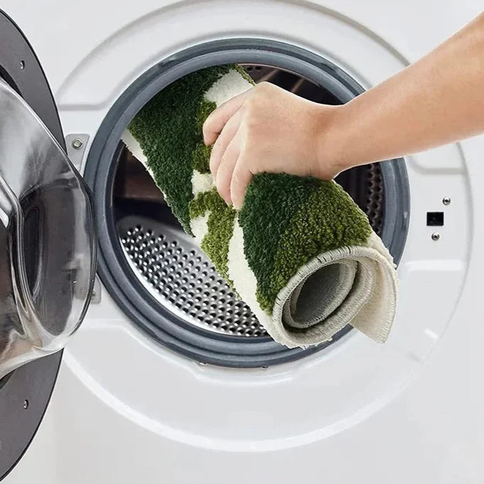 LIVORA – Weicher Blatt-Teppich für Bad, Flur & Schlafzimmer