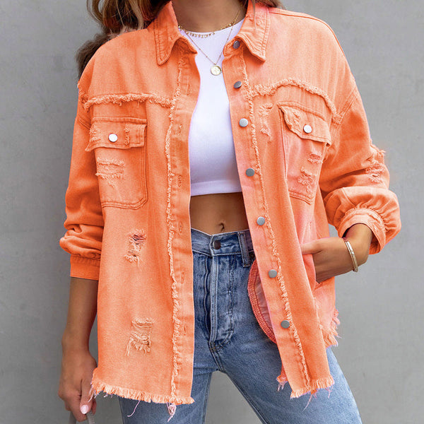 Lamella – Jeansjacke Damen – Stilvoll in Farben und Entspannte Passform